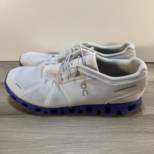 On Running Cloud 5 Men's Sneakers Frost/Indigo Blue/Grey Size 14